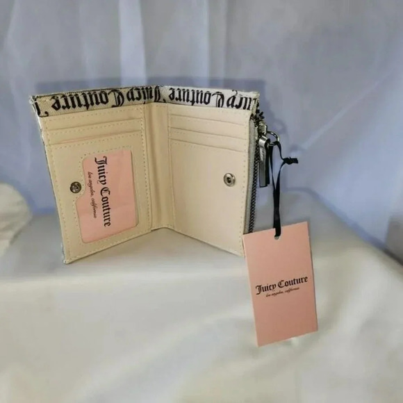 NWT Juicy Couture Metallic Simply Perfect Faux Leather Bifold Wallet - Picture 3 of 6